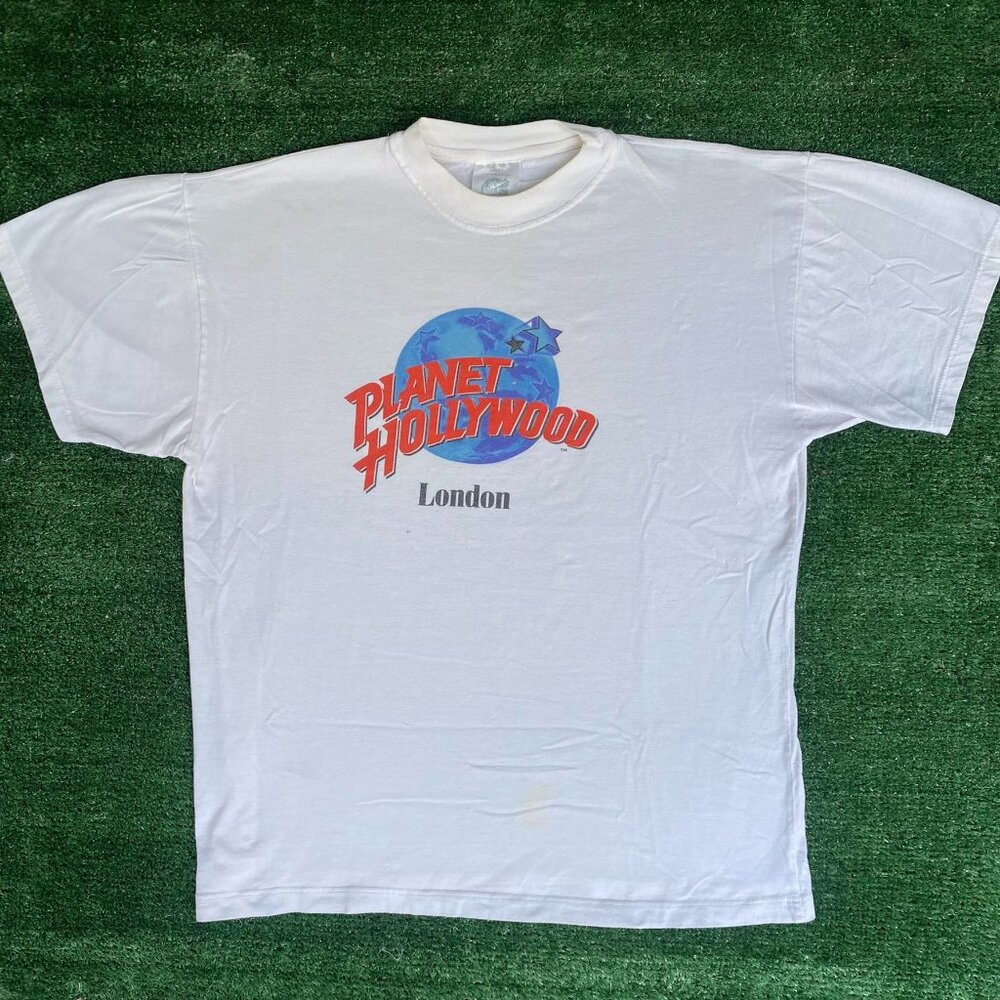Vintage 90s Planet Hollywood Shirt London Tourist Logo Tee
